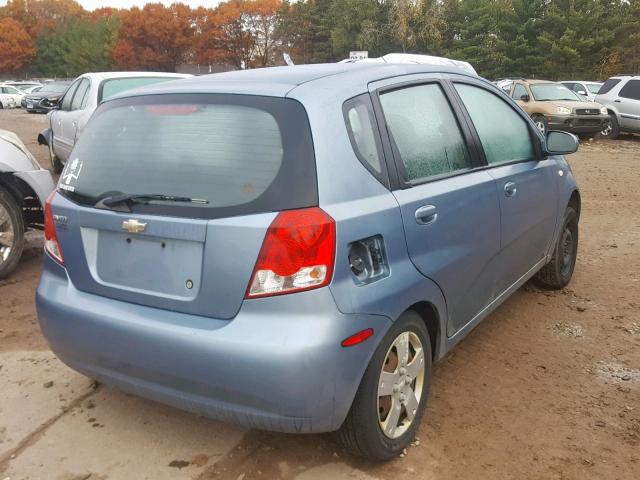 KL1TD66616B545516 - 2006 CHEVROLET AVEO BASE Turkuaz foto 4