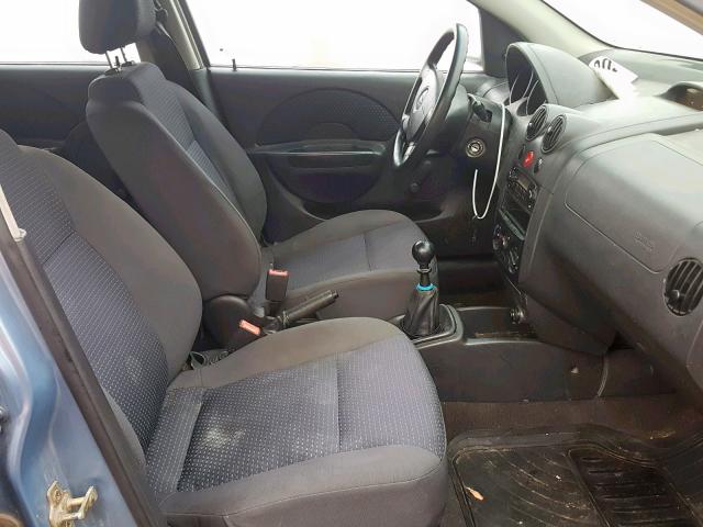 KL1TD66616B545516 - 2006 CHEVROLET AVEO BASE Turkuaz foto 5