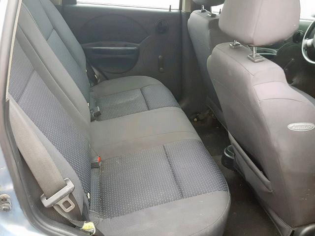 KL1TD66616B545516 - 2006 CHEVROLET AVEO BASE Turkuaz foto 6