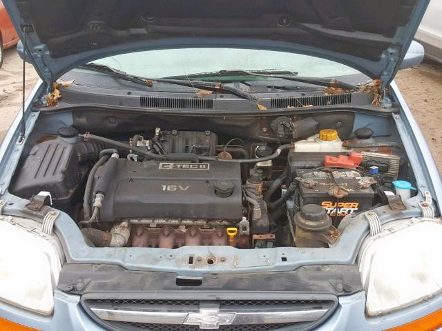 KL1TD66616B545516 - 2006 CHEVROLET AVEO BASE Turkuaz foto 7