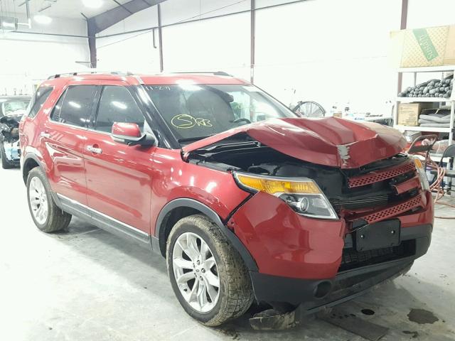 1FMHK8F83CGA55753 - 2012 FORD EXPLORER L RED photo 1