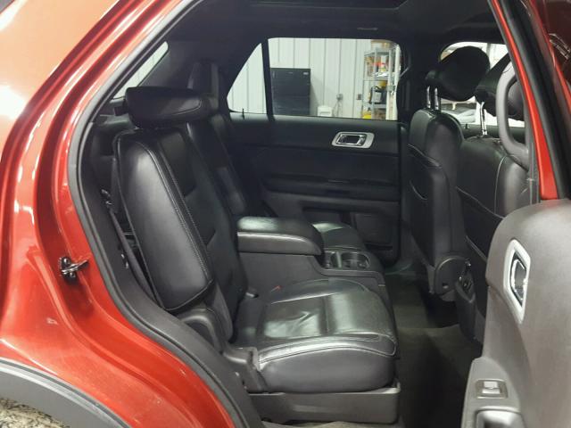 1FMHK8F83CGA55753 - 2012 FORD EXPLORER L RED photo 6