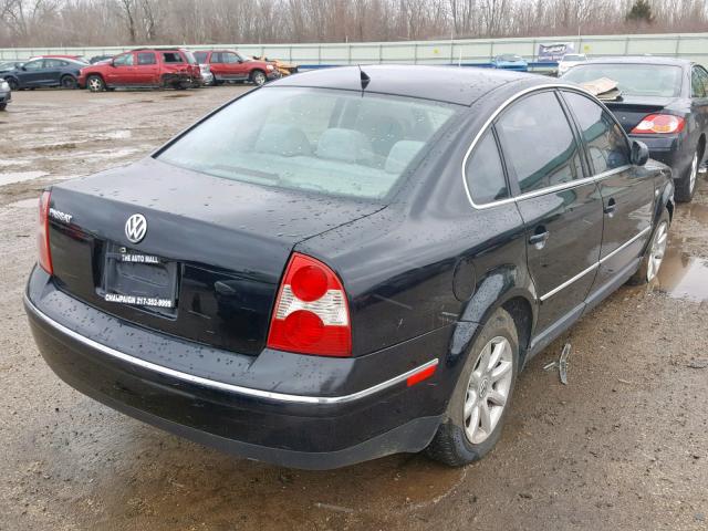 WVWPD63BX4E166232 - 2004 VOLKSWAGEN PASSAT GLS BLACK photo 4