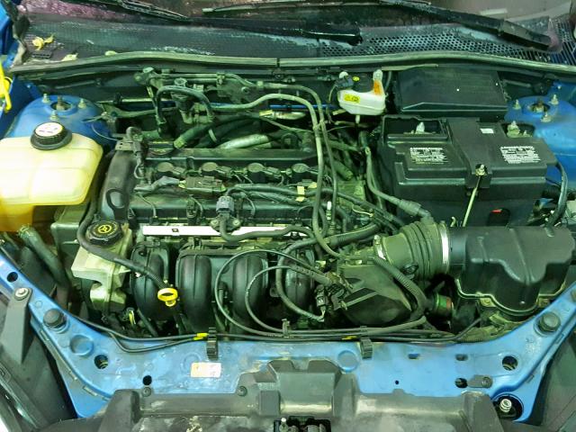 1FAFP34N97W255031 - 2007 FORD FOCUS ZX4 BLUE photo 7