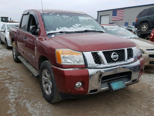 1N6AA0EK9DN303053 - 2013 NISSAN TITAN S MAROON photo 1