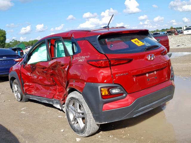 KM8K12AA3KU258271 - 2019 HYUNDAI KONA SE RED photo 3