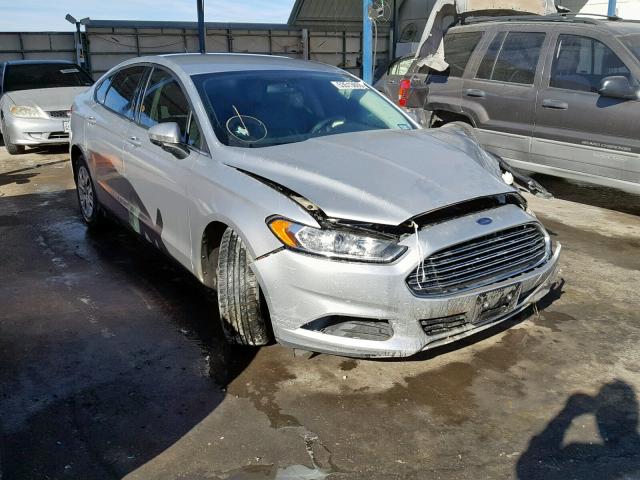 3FA6P0G73DR378690 - 2013 FORD FUSION S SILVER photo 1