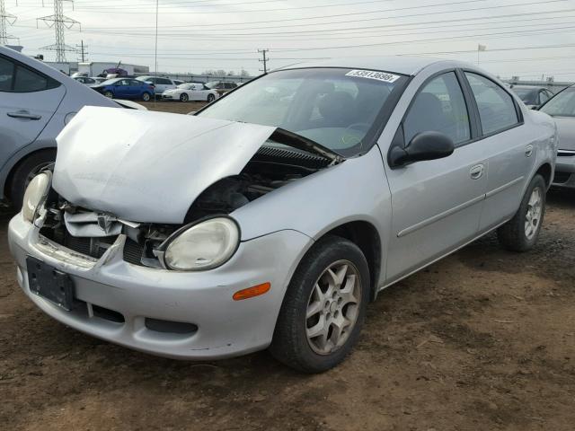 1B3ES46C62D528678 - 2002 DODGE NEON SE SILVER photo 2