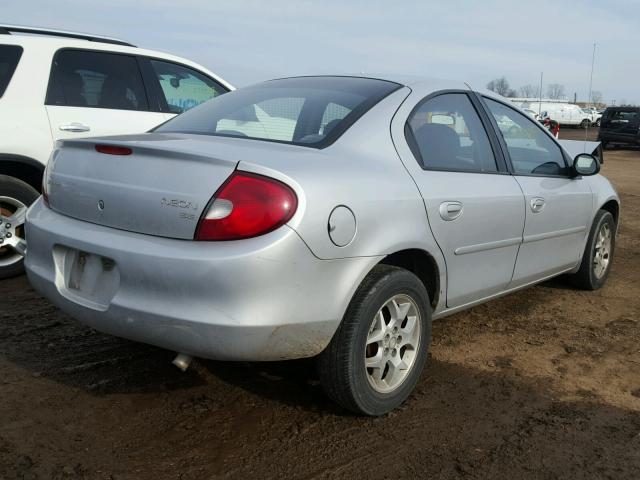 1B3ES46C62D528678 - 2002 DODGE NEON SE SILVER photo 4