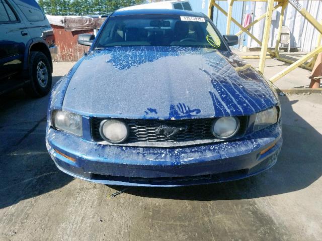 1ZVFT82H675229845 - 2007 FORD MUSTANG GT BLUE photo 9