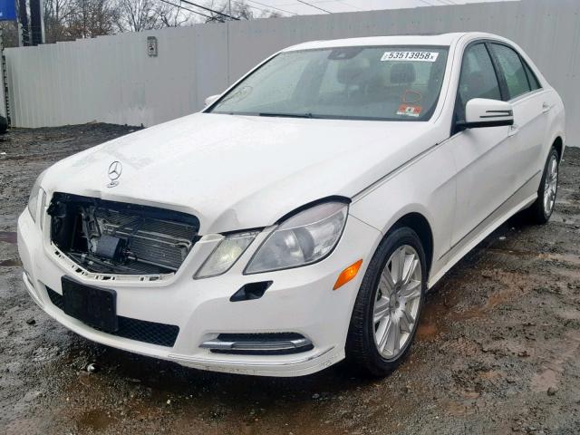 WDDHF2EB7DA763534 - 2013 MERCEDES-BENZ E 350 BLUE WHITE photo 2