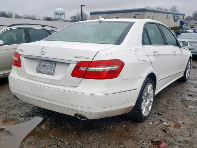 WDDHF2EB7DA763534 - 2013 MERCEDES-BENZ E 350 BLUE WHITE photo 4