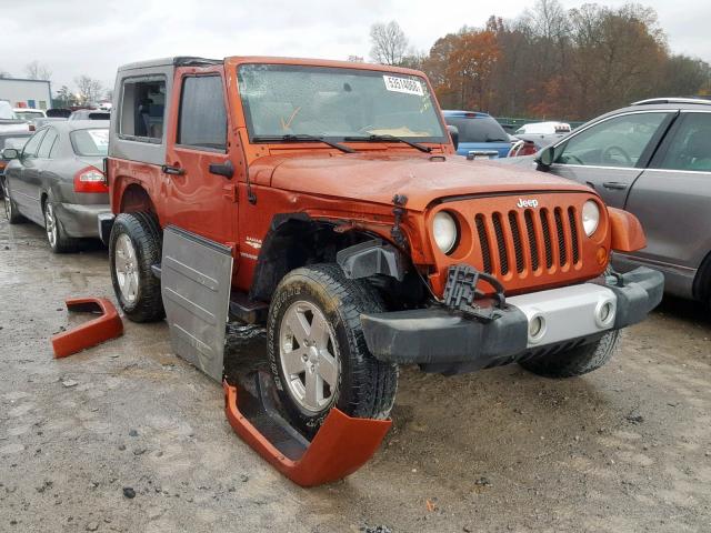 1J4FA54139L718557 - 2009 JEEP WRANGLER S ORANGE photo 1