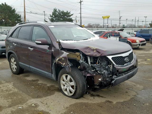 5XYKT4A15BG133686 - 2011 KIA SORENTO BA BURGUNDY photo 1