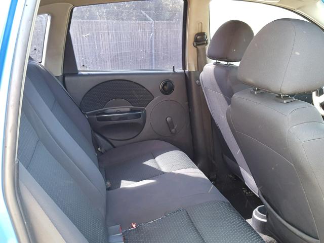 KL1TD66686B524940 - 2006 CHEVROLET AVEO BASE Көк фото 6