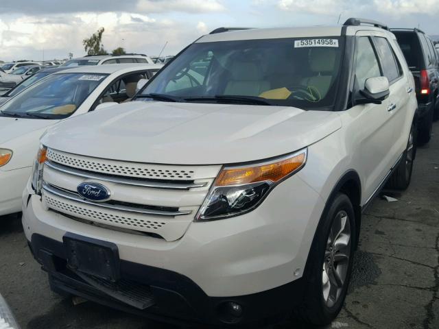 1FMHK8F81CGA73636 - 2012 FORD EXPLORER L WHITE photo 2