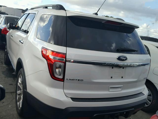 1FMHK8F81CGA73636 - 2012 FORD EXPLORER L WHITE photo 3