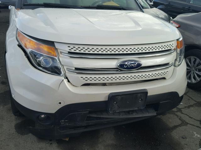 1FMHK8F81CGA73636 - 2012 FORD EXPLORER L WHITE photo 9