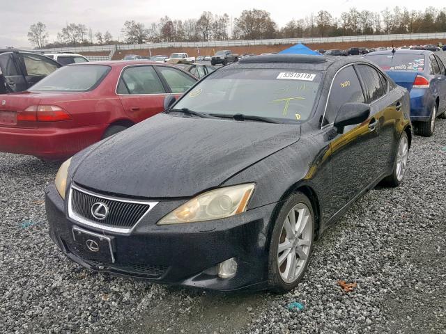 JTHCK262285026298 - 2008 LEXUS IS 250 BLACK photo 2