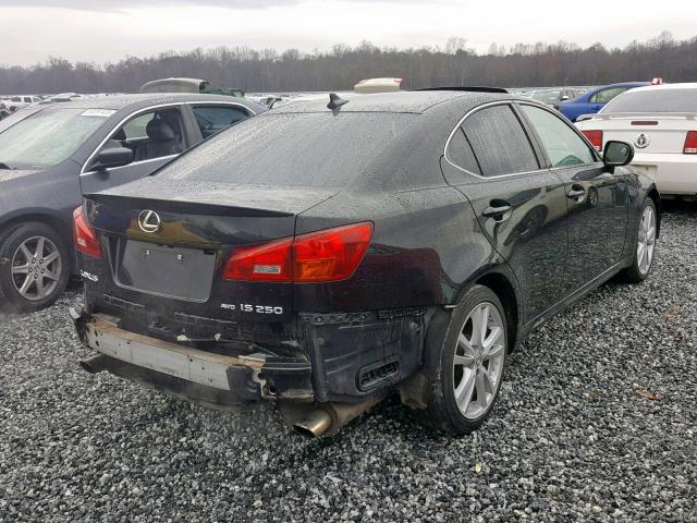 JTHCK262285026298 - 2008 LEXUS IS 250 BLACK photo 4