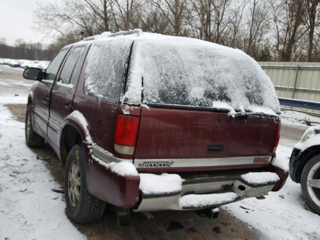 1GKDT13W012158718 - 2001 GMC JIMMY RED photo 3