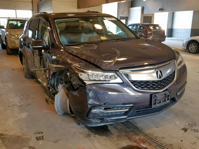 5FRYD3H89EB001979 - 2014 ACURA MDX ADVANC GRAY photo 1