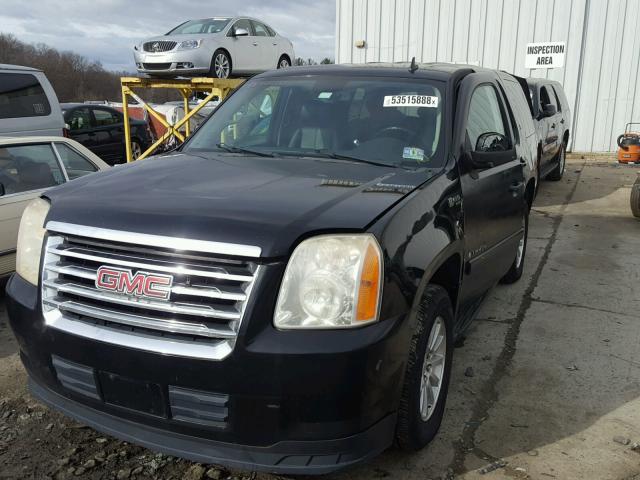 1GKFK13568R220045 - 2008 GMC YUKON HYBR BLACK photo 2