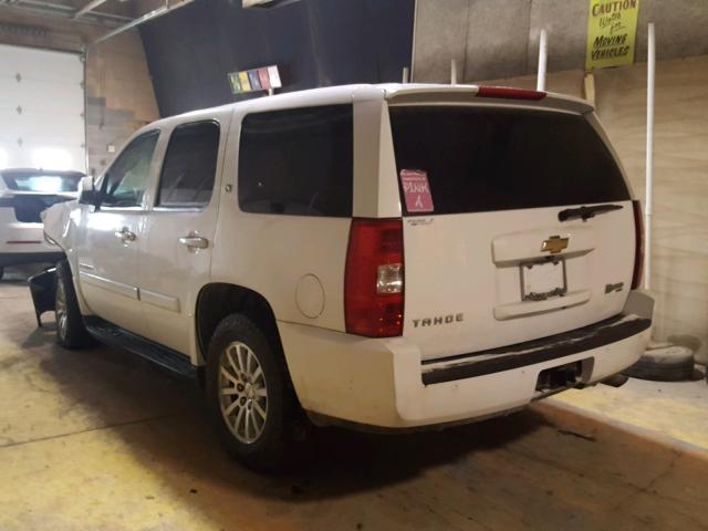 1GNFK13529R219379 - 2009 CHEVROLET TAHOE HYBR WHITE photo 3