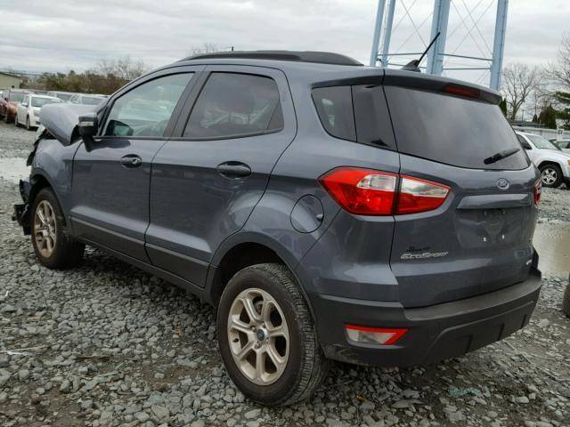 MAJ6P1UL9JC184621 - 2018 FORD ECOSPORT S GRAY photo 3