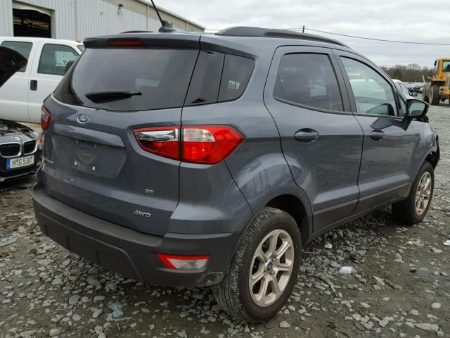 MAJ6P1UL9JC184621 - 2018 FORD ECOSPORT S GRAY photo 4