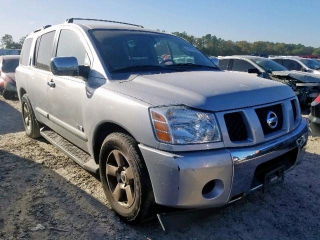 5N1AA08A86N700807 - 2006 NISSAN ARMADA SE SILVER photo 1