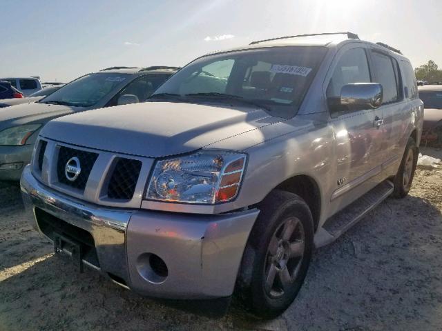 5N1AA08A86N700807 - 2006 NISSAN ARMADA SE SILVER photo 2