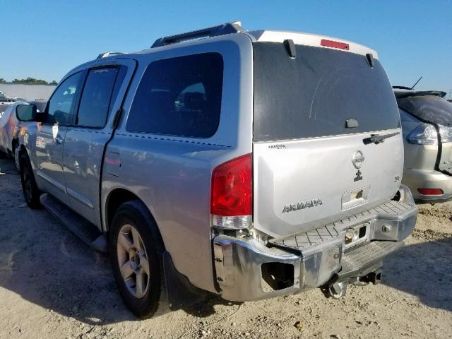 5N1AA08A86N700807 - 2006 NISSAN ARMADA SE SILVER photo 3