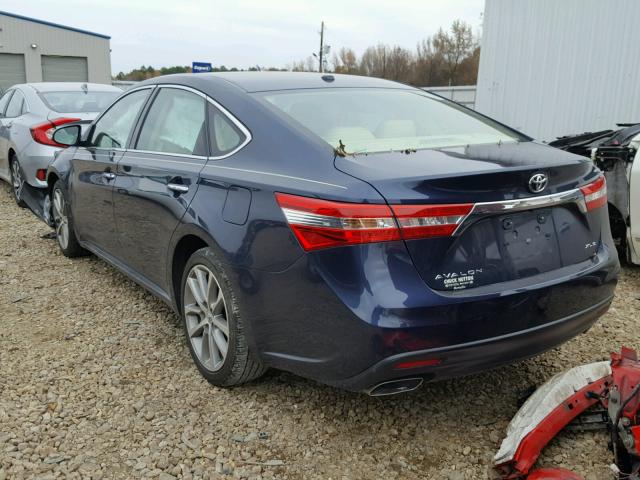 4T1BK1EB8FU171269 - 2015 TOYOTA AVALON XLE BLUE photo 3