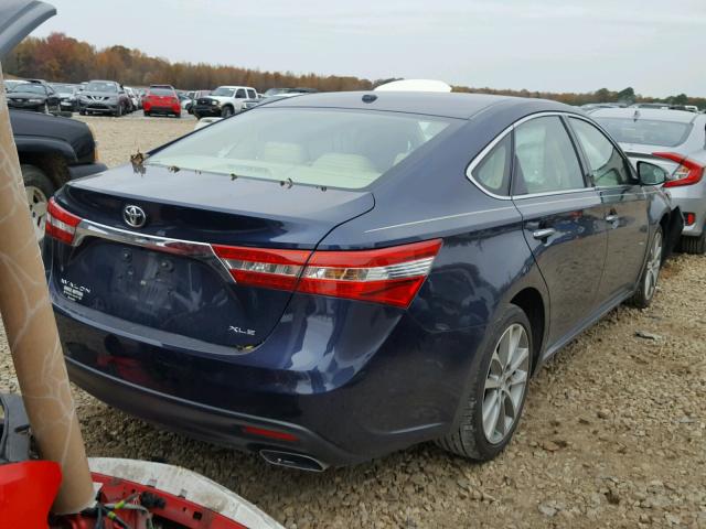 4T1BK1EB8FU171269 - 2015 TOYOTA AVALON XLE BLUE photo 4
