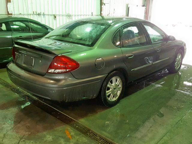 1FAFP56S54G131598 - 2004 FORD TAURUS SEL GRAY photo 4