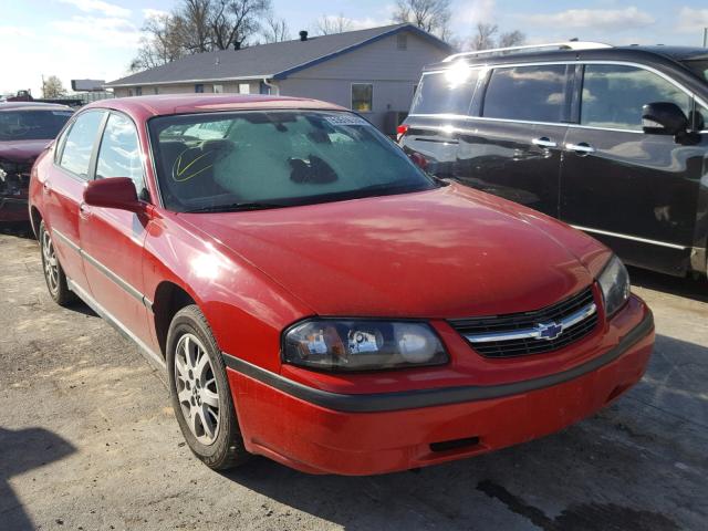 2G1WF52E249156754 - 2004 CHEVROLET IMPALA RED photo 1