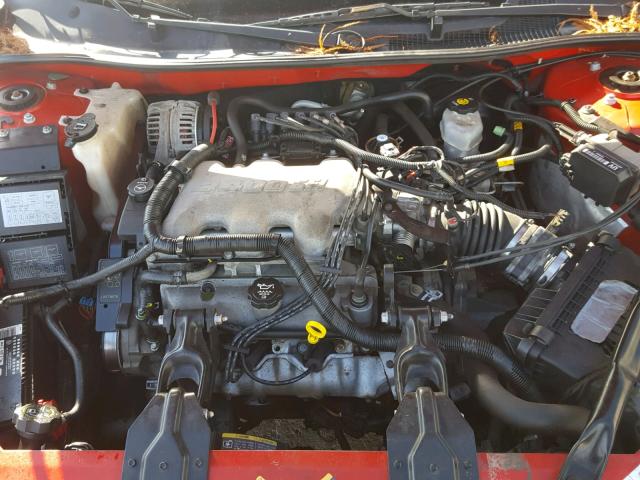 2G1WF52E249156754 - 2004 CHEVROLET IMPALA RED photo 7