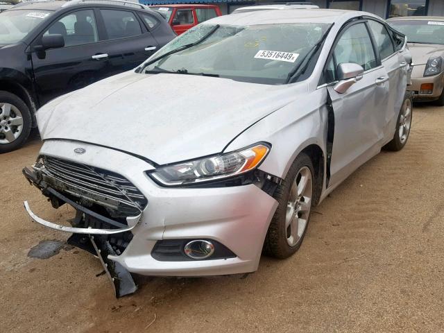 3FA6P0H95FR210164 - 2015 FORD FUSION SE SILVER photo 2