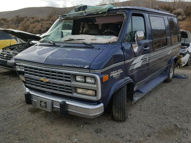 1GBEG25K1RF147546 - 1994 CHEVROLET G20 BLUE photo 2