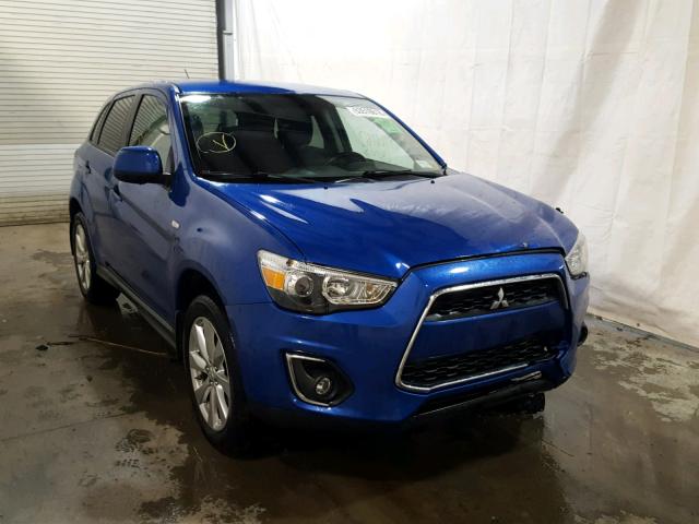 4A4AR3AU2FE053803 - 2015 MITSUBISHI OUTLANDER BLUE photo 1