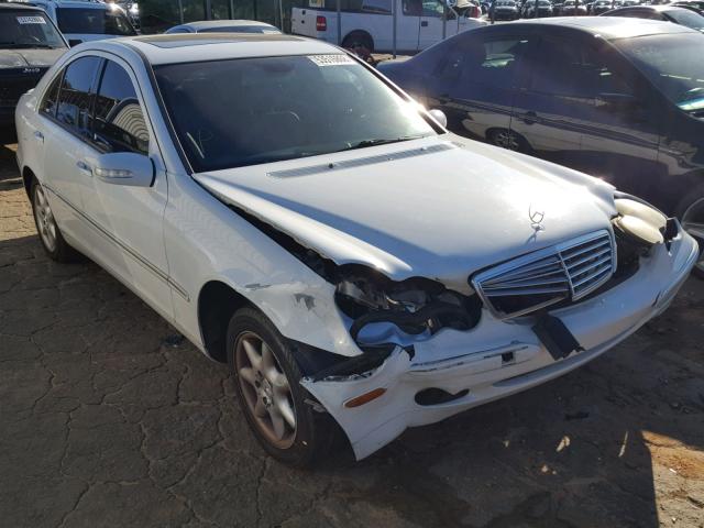 WDBRF61J33F305668 - 2003 MERCEDES-BENZ C 240 WHITE photo 1