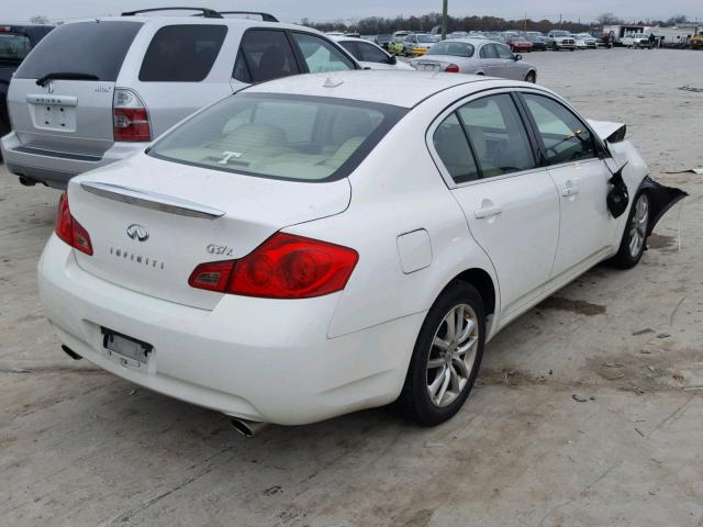 JNKCV61FX9M362684 - 2009 INFINITI G37 WHITE photo 4