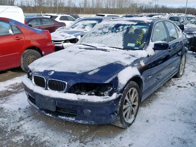 WBAEW53453PG10634 - 2003 BMW 330 XI BLUE photo 2