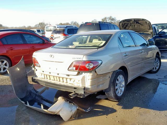 JTHBA30G740013062 - 2004 LEXUS ES 330 GOLD photo 4