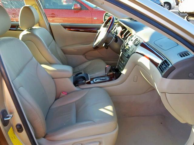 JTHBA30G740013062 - 2004 LEXUS ES 330 GOLD photo 5