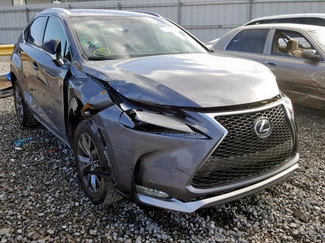 JTJYARBZ1G2028367 - 2016 LEXUS NX 200T GRAY photo 1