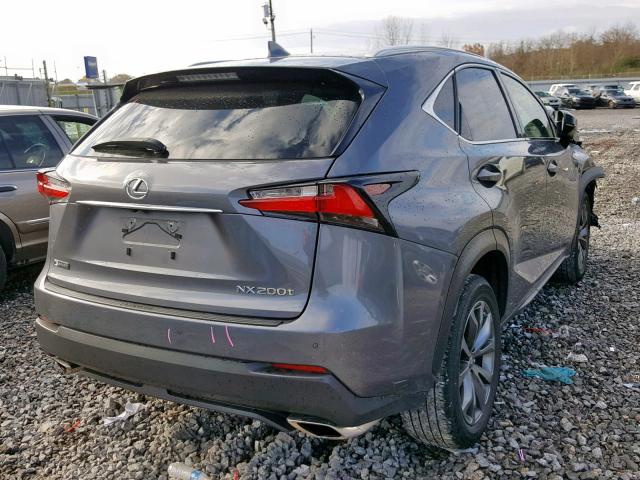 JTJYARBZ1G2028367 - 2016 LEXUS NX 200T GRAY photo 4