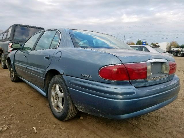 1G4HP54K724158785 - 2002 BUICK LESABRE CU BLUE photo 3