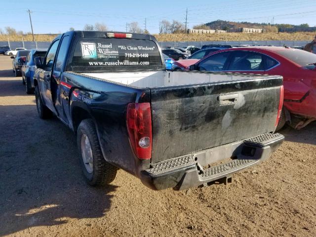 1GCCS198468220015 - 2006 CHEVROLET COLORADO BLACK photo 3